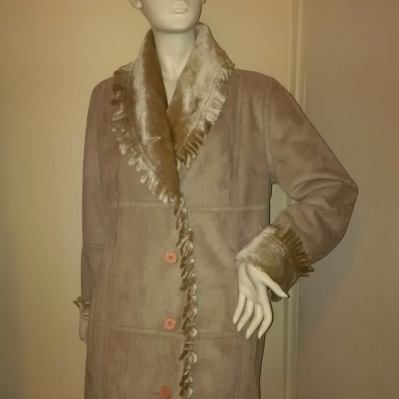 Faux Shearling Coat - Picture 1 of 6